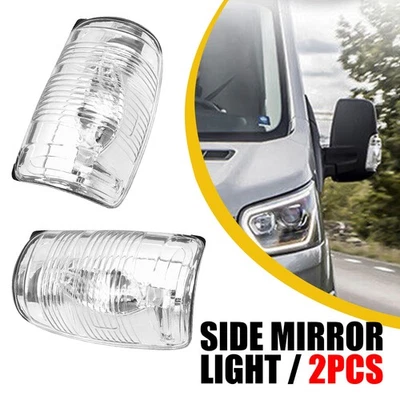 Luz de giro de señal de espejo retrovisor lateral izquierdo + derecho compatible con Ford Transit 150 250 350 HD 2015-22 Foto 1 de 4