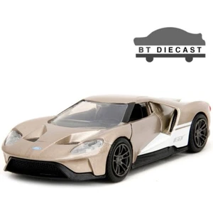 JADA PINK SLIPS 2017 FORD GT 1/32 DIECAST MODEL CAR GOLD / WHITE 34662 - Picture 1 of 6