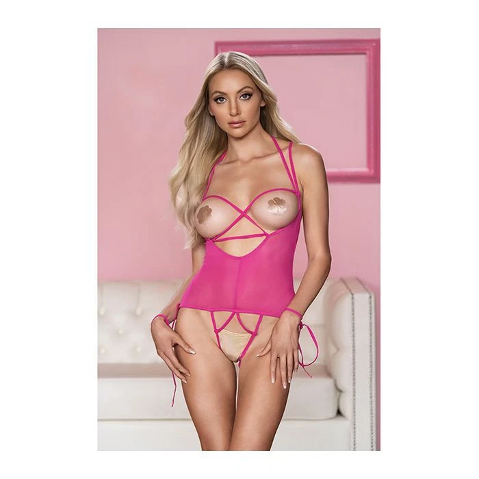 Peluche Allure Angelina malla transparente debajo del busto Foto 1 de 1