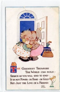 (Gd1754) Mabel Lucie Attwell, Valentines 570, The Greatest Treasure, Friendship - Bild 1 von 4