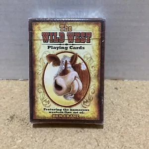 Tarjetas de juego vintage de Ben Crane The Wild West Cowboy nuevas en paquete - años 90 - Imagen 1 de 2