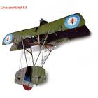 1/33 unmontiert British Airco DH.2 Doppeldecker Kämpfer Papier Modell Militär Handwerk