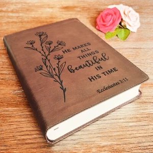 Custom ESV Bible, ESV Journaling Bible, Custom Engraved ESV Large Print Bible - Picture 1 of 8