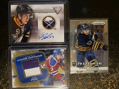 2013-14 MARK PYSYK RC LOT Prizm, Titanium Reserve AUTO, Gold Captains /10! - Image 1 of 2