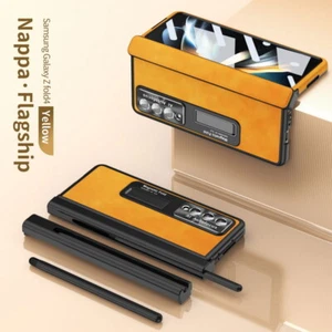Funda 360° para Samsung Galaxy Z Fold4 Fold3 5G Cuero Vidrio Templado Cubierta + Pluma - Imagen 1 de 22