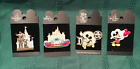 Disney Collectible Pins, Set Of 4, Disney Resort, Sleeping Beauty Castle, More!