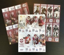 2017 2018 2019 Mississippi State Bulldogs Football Season Ticket Sheet Lot of 3