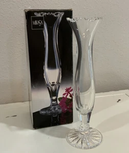 Vintage Germany Mikasa Crystal PURITY Bud Vase 8 In Tall With Original Box - Picture 1 of 4