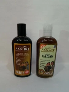 SAN RO Gray Hair Shampoo & Hair Lotion Coloring Treatment Herbal Extracts 240ml - Picture 1 of 8