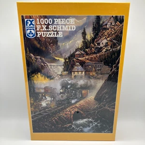 F.X. Schmid Silver Belle Run Ted Blaylock Trains 1000 Piece Puzzle NEW Sealed - Picture 1 of 5