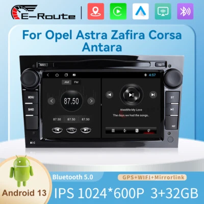 Für Vauxhall Vauxhall Opel Astra Corsa D Zafira B Radio Android 13 Carplay DAB+ - Bild 1 von 4
