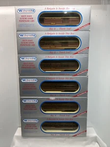 O Gauge 3-Rail Williams 2800 N&W Norfolk & Western 6-Car Aluminum Passenger Set - Picture 1 of 9