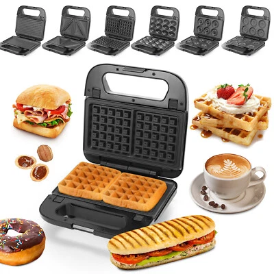 SUPERLEX 6-in-1 Sandwich Maker Toaster Waffeleisen Grill Multifunktional Set