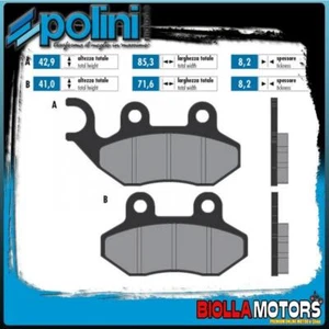 174.0099 PASTIGLIE FRENO POLINI ANTERIORE SYM HD 200 EVO I EURO 3 200CC 2010- OR - Foto 1 di 5