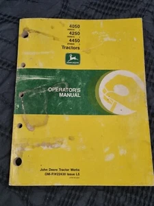Original Dealer Iss Operator’s Manual John Deere 4050 4250 4450 Tractors - Picture 1 of 7