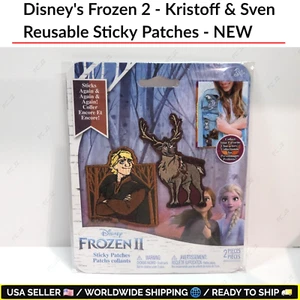 Disney's Frozen 2 - Kristoff & Sven Reusable Sticky Patches - NEW - Picture 1 of 6