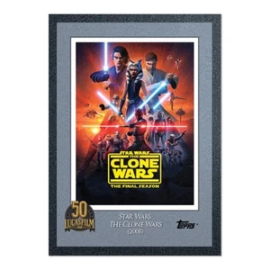 Star Wars The Clone Wars Topps Lucasfilm 50th Anniversary Card 21 (2021) - Picture 1 of 3
