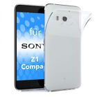 Sony Xperia Z1 Compact Hlle Case Silikon Back Cover Handy Schutz Transparent