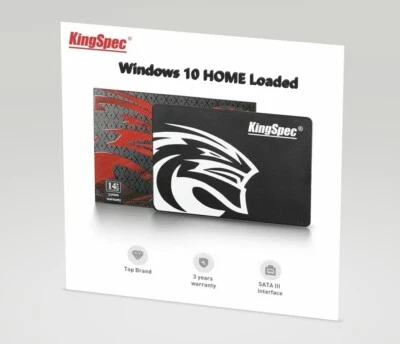 KingSpec SSD 2.5" 256GB SATA3 Internal Solid State Drive  Windows 10 HOME Loaded - Image 1 of 4