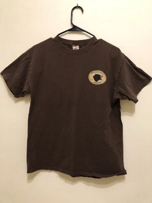 Brooks Lodge Alaska Bear Breath Backwoods Whiskey Brown T-Shirt Bruin Lounge - Image 1 of 4