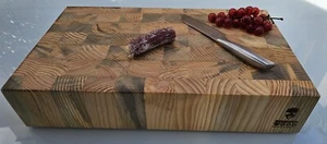 Schneidebrett Holzbrett Holzklotz Stirnholz 50x30 cm - Bild 1 von 4