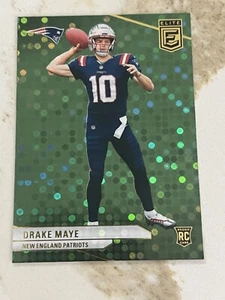 Drake May New England Patriots 2024 Donruss Elite Green Disco Parallel RC #185 - Picture 1 of 2