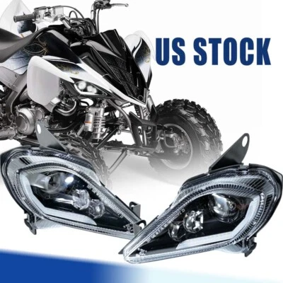 LED Headlight for Yamaha Raptor 700 350 YFZ 450 YFZ450 Wolverine 2006-2023 - Image 1 of 4