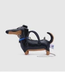 Borsa a mano donna a forma di cane bassotto cartone animato borsa a tracolla ragazza tracolla - Foto 1 di 24