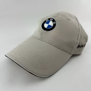 BMW Baseball Hat StrapBack Cap Cream Outdoor Casual Adjustable Braman Motors - Picture 1 of 14