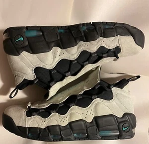Size 11.5 - Nike Air More Money British Pound 2018 Gray/Turquoise/Black - Picture 1 of 7