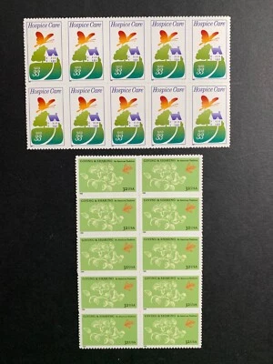 U.S. Stamps SC #3243 & 3276. Giving/ Sharing / Hospice Care Blocks of 10 - Image 1 of 3
