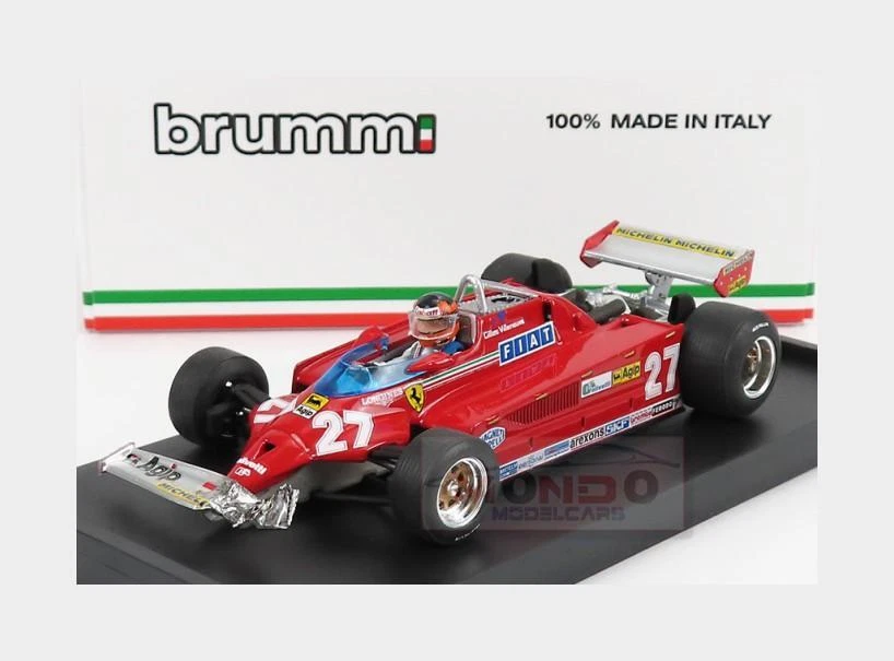 Ferrari 126 CK Turbo GP Canada 1981 'laps 39 to 54'-Gille 1 43 BRUMM R436-CH-UPD