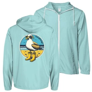 Damen Sommer Windbreaker Ostseeflamingo lustige Möwe Strand Größe XS bis 3XL - Bild 1 von 7