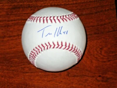 Travis Hafner Firmado New York Yankees Rawlings Oficial Grandes Ligas Béisbol  Foto 1 de 3