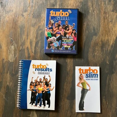 Turbo Jam Maximum Results 2 DVD Workout Set With Guide Book & 10-day Kickstart Foto 1 de 3