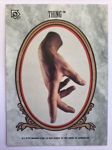 Topps The Addams Family 1991 Sticker No.9 Thing