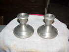 Provincetown F B Rogers Pewterlite 2 candlestick holders Vintage 4 Inches Tall