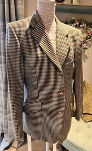 "Chaqueta Blazer Para Hombre De Colección Master Magee Olímpica Espina de Arenque Tweed Marrón 38""" - Imagen 1 de 8