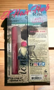 Lápiz labial rosa Crayón ioni Bon Voyage Playa Del Rey Phat Lip Chubby Stick México - Imagen 1 de 1
