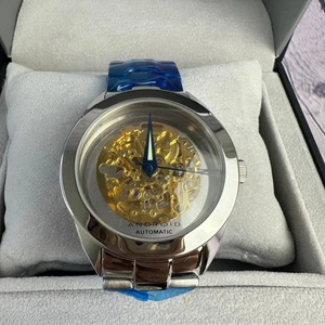NOS Android USA Prisma Skelett Automatik Uhr am Armband AD 269 - Bild 1 von 15