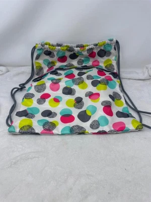 Thirty One Drawstring Backpack BAG in Polka Dot Pattern - 18" Long - Image 1 of 3