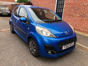 Peugeot 107 Blue 5 dr 38200 miles - Picture 1 of 10