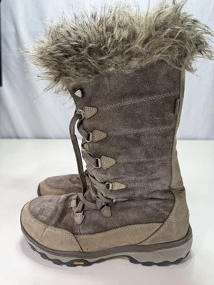 Botas altas Eddie Bauer para mujer talla 9 Solstice 2.0 cuero imitación piel marrón tostado Foto 1 de 4