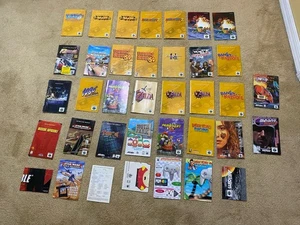 Huge Nintendo 64 Instruction Manual Lot Authentic Original Rare Poster Mario - Picture 1 of 6