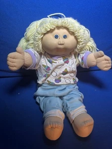 Vintage 1978-1982 Cabbage Patch Kids Puppe Original blonde Haare blaue Augen - Bild 1 von 5