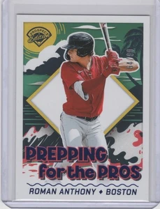2024 Panini Prospect Edition ROMAN ANTHONY Preparación para profesionales Azul #54/99 Medias Rojas - Imagen 1 de 1
