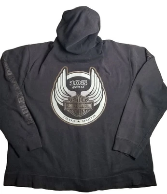 Rare Genuine Harley Davidson 105th Anniversary Hoodie Motorcycle Hog Sz XL - Image 1 of 4