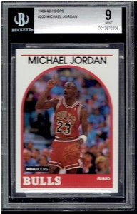 1989-90 Hoops #200 Michael Jordan BGS 9 Mint Chicago Bulls HOF - Picture 1 of 2