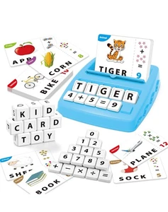 Educational Flashcard Spelling Math Game for Preschool/Kindergarten Ages 3-7 - Picture 1 of 7