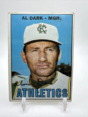 1967 Topps Baseball Vintage #389 Al Dark Athletics Manager Foto 1 de 2